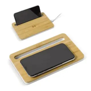 Bamboo wireless charger 5W - LT95095 (gadzety reklamowe)